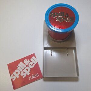 Spill & Spell Parker Brothers Replacement Parts Rules‎ Shaker Cup Tray Pieces